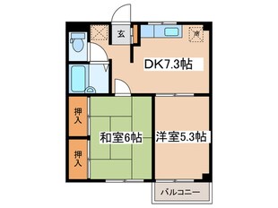 スカイハイツの物件間取画像